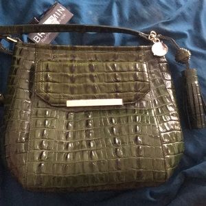 Brahmin genuine leather crossbody purse